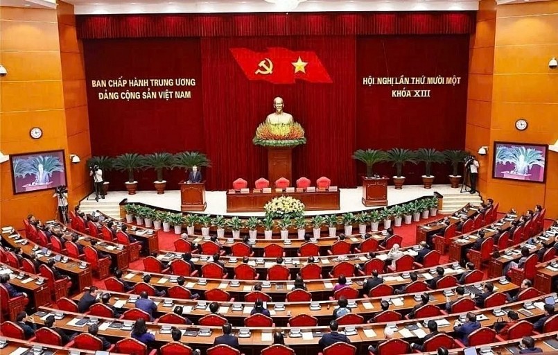 Hội nghị toàn quốc quán triệt, triển khai Nghị quyết Trung ương 11 diễn ra sáng nay theo hình 
