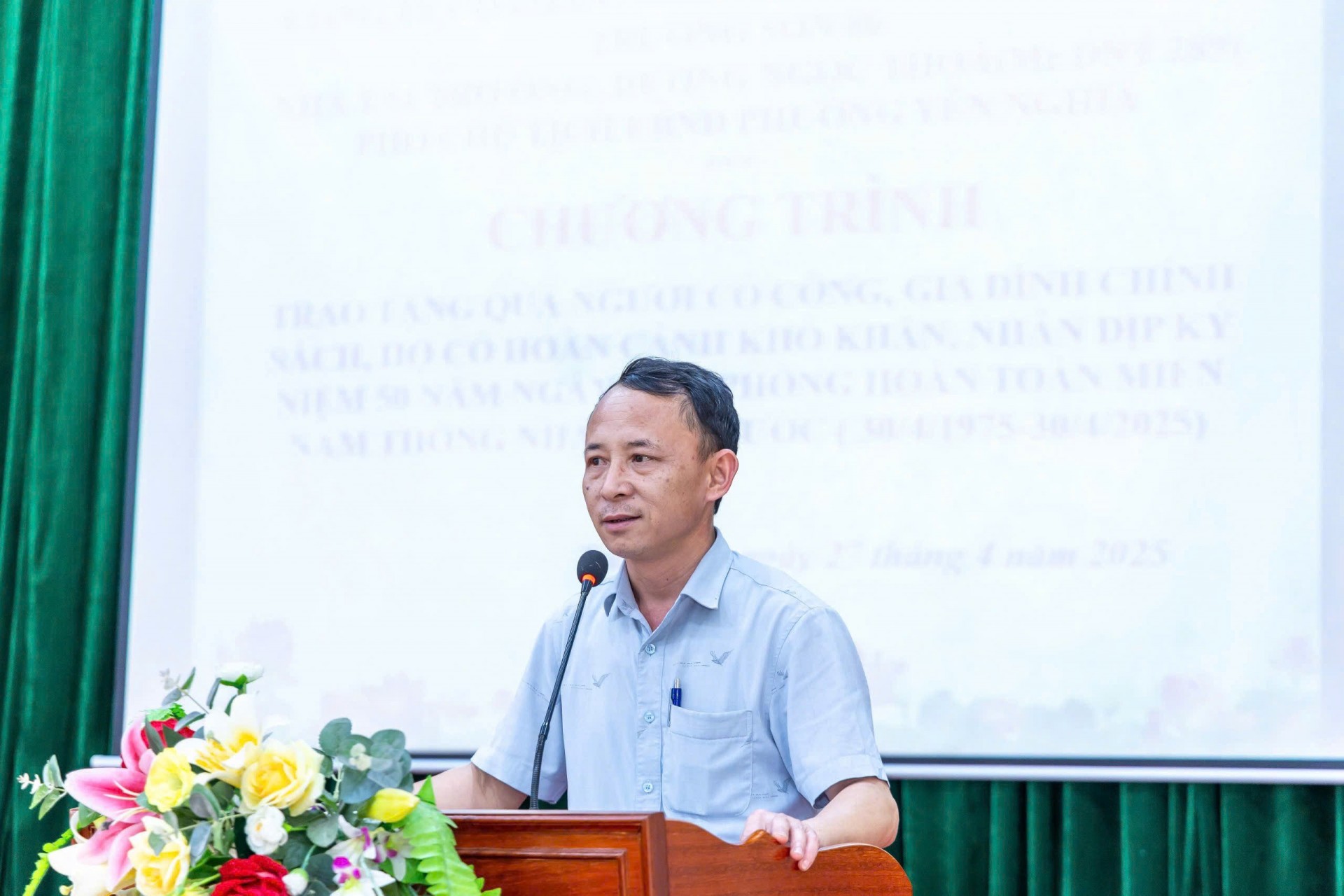 Ông Đinh Văn Nghiêm - Phó bí thư thường trực đảng ủy xã Trần Phú, Chương Mỹ
