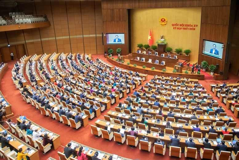 Toàn cảnh phiên Khai mạc trọng thể Kỳ họp thứ 9, Quốc hội khóa XV