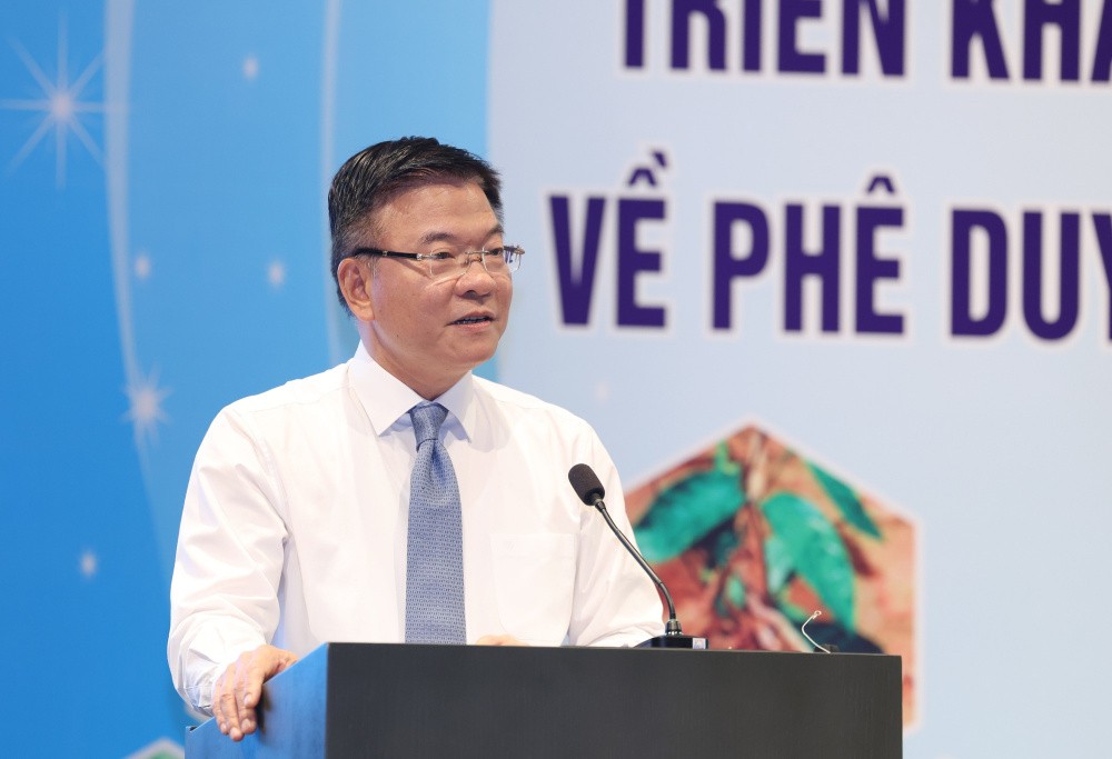 Phó Thủ tướng Chính phủ Lê Thành Long tin tưởng Quảng Nam sẽ sớm trở thành “thủ phủ dược liệu” của cả nước, nơi sản sinh ra các sản phẩm dược liệu chất lượng cao, đạt chuẩn quốc tế - Ảnh: VGP