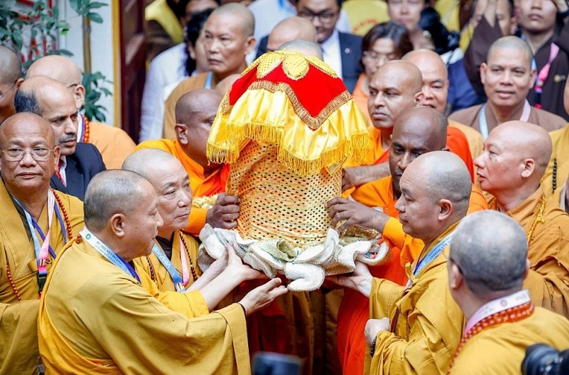 Xá lợi Đức Phật sẽ được cung rước từ chùa Quán Sứ đến chùa Tam Chúc vào sáng 17.5. 