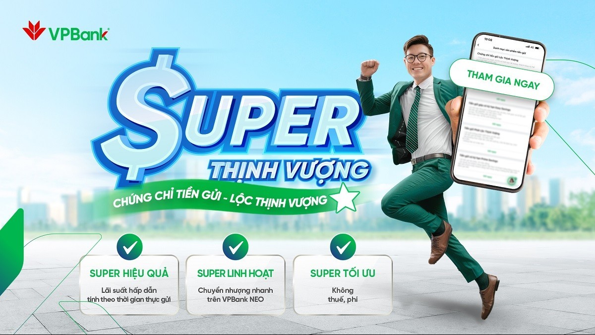 Chứng chỉ tiền gửi Lộc Thịnh Vượng – giải pháp sinh lời theo ngày an toàn, linh hoạt
