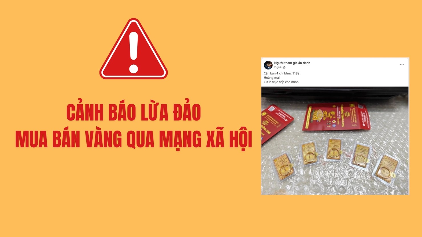 Giăng bẫy giữa cơn sốt vàng: Mạo danh ngân hàng, doanh nghiệp để lừa đảo