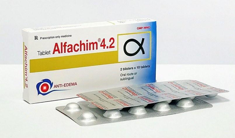Một lô thuốc Alfachim 4.2 do Công ty cổ phần dược phẩm Cửu Long sản xuất bị thu hồi trên toàn quốc. Ảnh: Dược Cửu Long