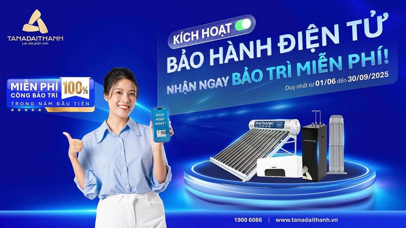 Chỉ cần kích hoạt bảo hành điện tử, khách hàng của Tân Á Đại Thành sẽ được nhận ngay  ưu đãi bảo trì miễn phí trong năm đầu tiên sử dụng