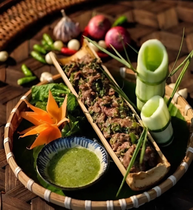 Đậm đà bản sắc Tây Bắc trong món “lam nhọ” của người Thái ở Lai Châu