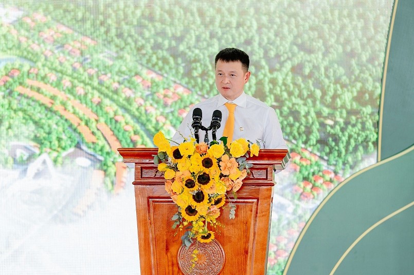 Ông Đặng Minh Trường - Chủ tịch HĐQT Tập đoàn Sun Group phát biểu tại lễ khởi công