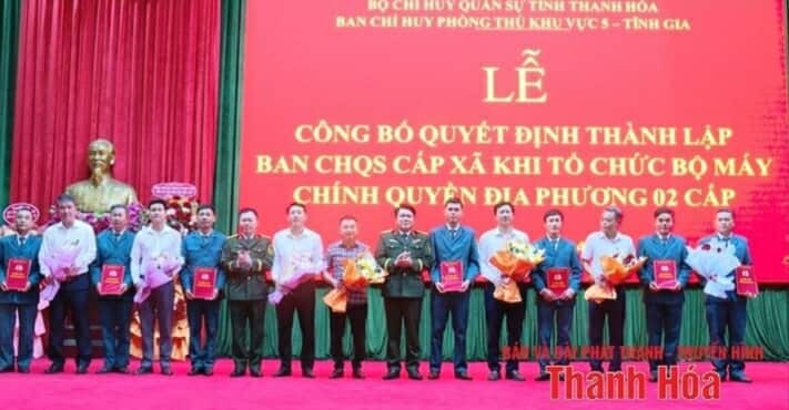 Thanh Hóa kiện toàn lực lượng vũ trang cấp xã