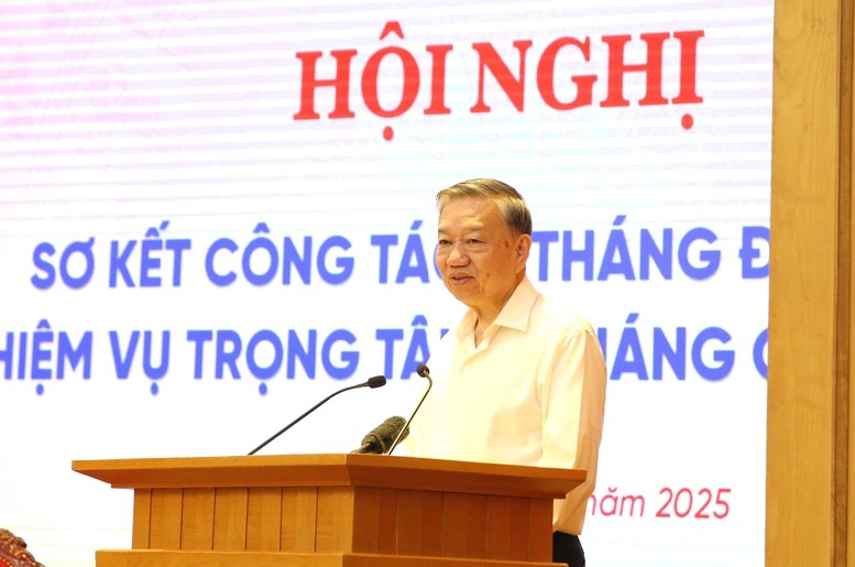 Tổng Bí thư Tô Lâm khẳng định, Nghị quyết 57 là Nghị quyết có ý nghĩa chiến lược, định hình con đường phát triển nhanh và bền vững của đất nước trong giai đoạn mới - Ảnh: VGP