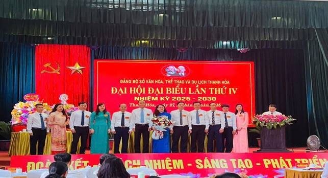 Thanh Hóa: Đại hội đại biểu lần thứ IV, nhiệm kỳ 2025–2030 “khơi nguồn sáng tạo – Lan tỏa giá trị Đảng bộ Sở Văn hóa, Thể thao và Du lịch”