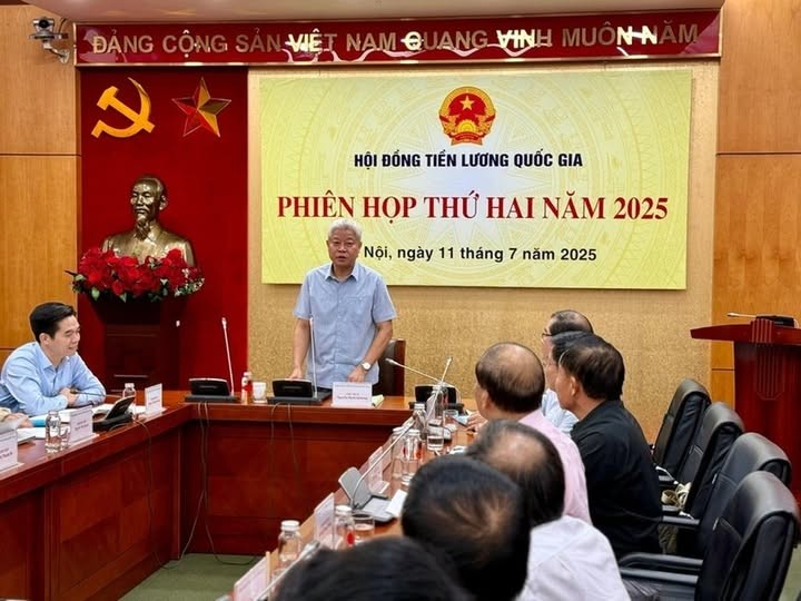 Hội đồng Tiền lương quốc gia họp phiên thứ 2 (Ảnh: Hồng Hạnh).