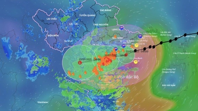 Bão Wipha áp sát đất liền, Hải Phòng – Hưng Yên – Ninh Bình là tâm điểm ảnh hưởng