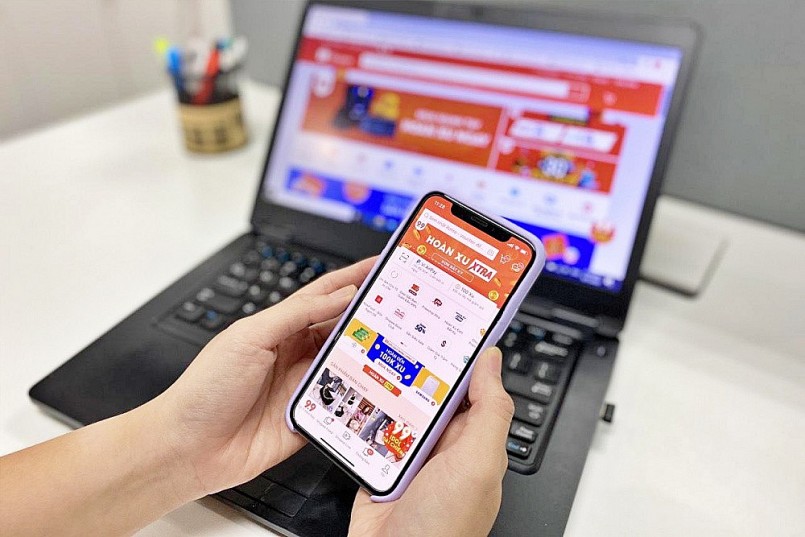 Ứng dụng công nghệ số trong thương mại điện tử góp phần thúc đẩy kinh tế số phát triển.