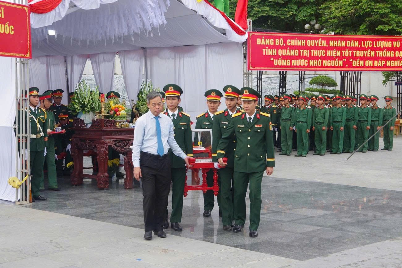 Tỉnh Quảng Trị: Tổ chức Lễ truy điệu và an táng 12 hài cốt liệt sĩ