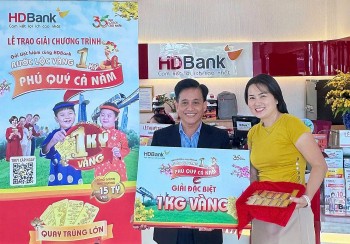 Hơn 47 lượng vàng đã tới tay khách hàng gửi tiết kiệm tại HDBank