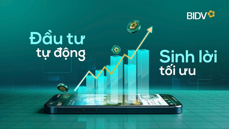 Chỉ một lần đăng ký duy nhất, tài khoản của khách hàng sẽ tự động gửi tiết kiệm và sinh lời với BIDV SmartBanking phiên bản X