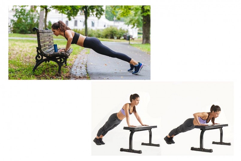 Chống đẩy nghiêng giúp làm quen chuyển động, giảm tải trọng trước khi tiến tới chống đẩy tiêu chuẩn.