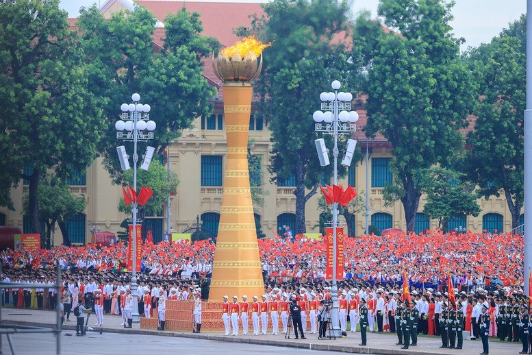 Toàn cảnh Lễ Tổng duyệt chương trình diễu binh, diễu hành kỷ niệm 80 năm Quốc khánh 2/9