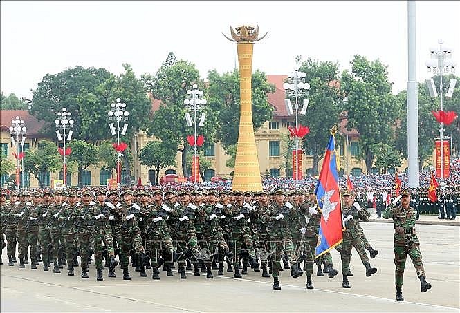 Khối Quân đội Hoàng gia Campuchia. Ảnh: Lâm Khánh/TTXVN