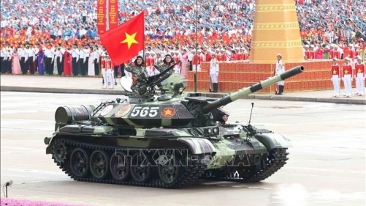 Các khối xe, pháo quân sự diễu binh Kỷ niệm 80 năm Quốc khánh 2/9