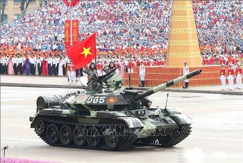 Các khối xe, pháo quân sự diễu binh Kỷ niệm 80 năm Quốc khánh 2/9