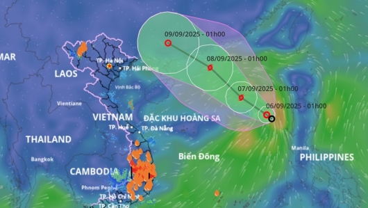 Áp thấp nhiệt đới mạnh lên thành bão số 7, dự báo đường đi và cường độ