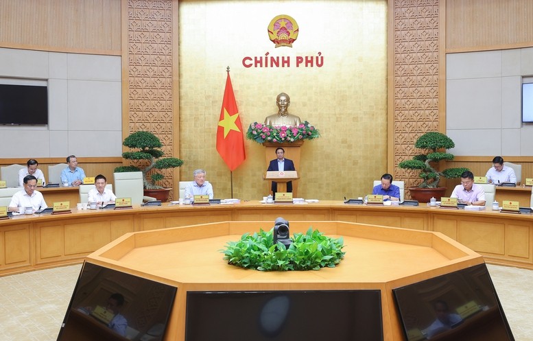 Lãnh đạo Chính phủ chủ trì Họp Chính phủ thường kỳ tháng 8 - Ảnh: VGP