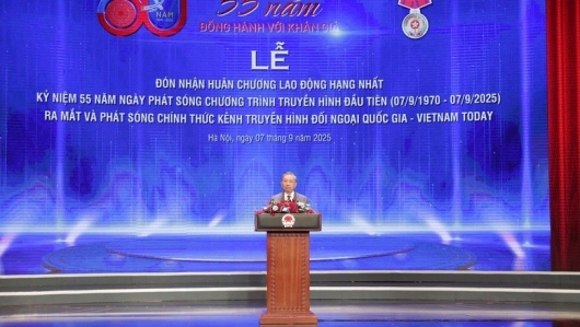 Tổng Bí thư Tô Lâm trao Huân chương Lao động hạng Nhất tặng Đài Truyền hình Việt Nam