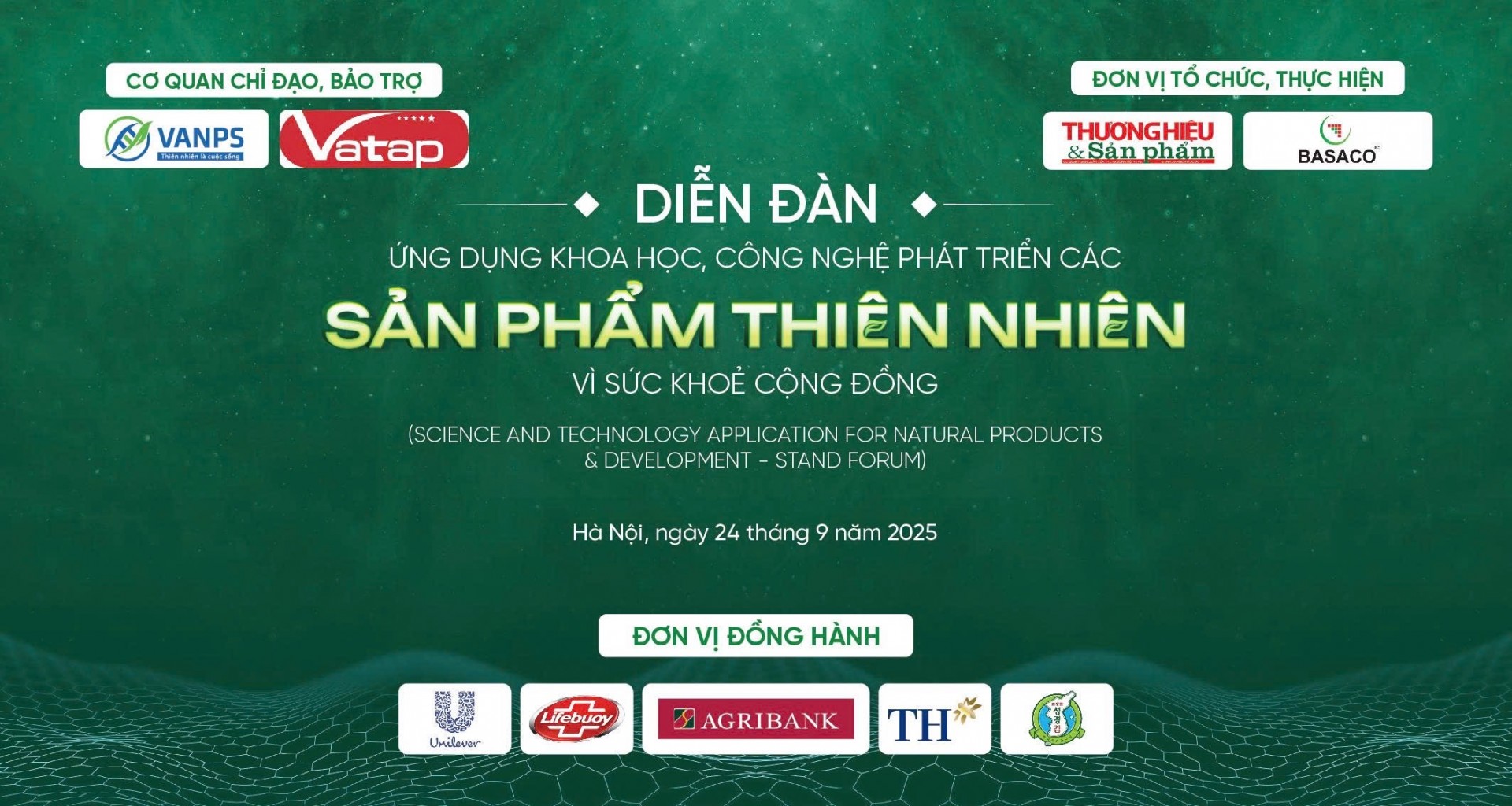 Sắp diễn ra Diễn đàn Ứng dụng khoa học, công nghệ phát triển các sản phẩm thiên nhiên vì sức khoẻ cộng đồng