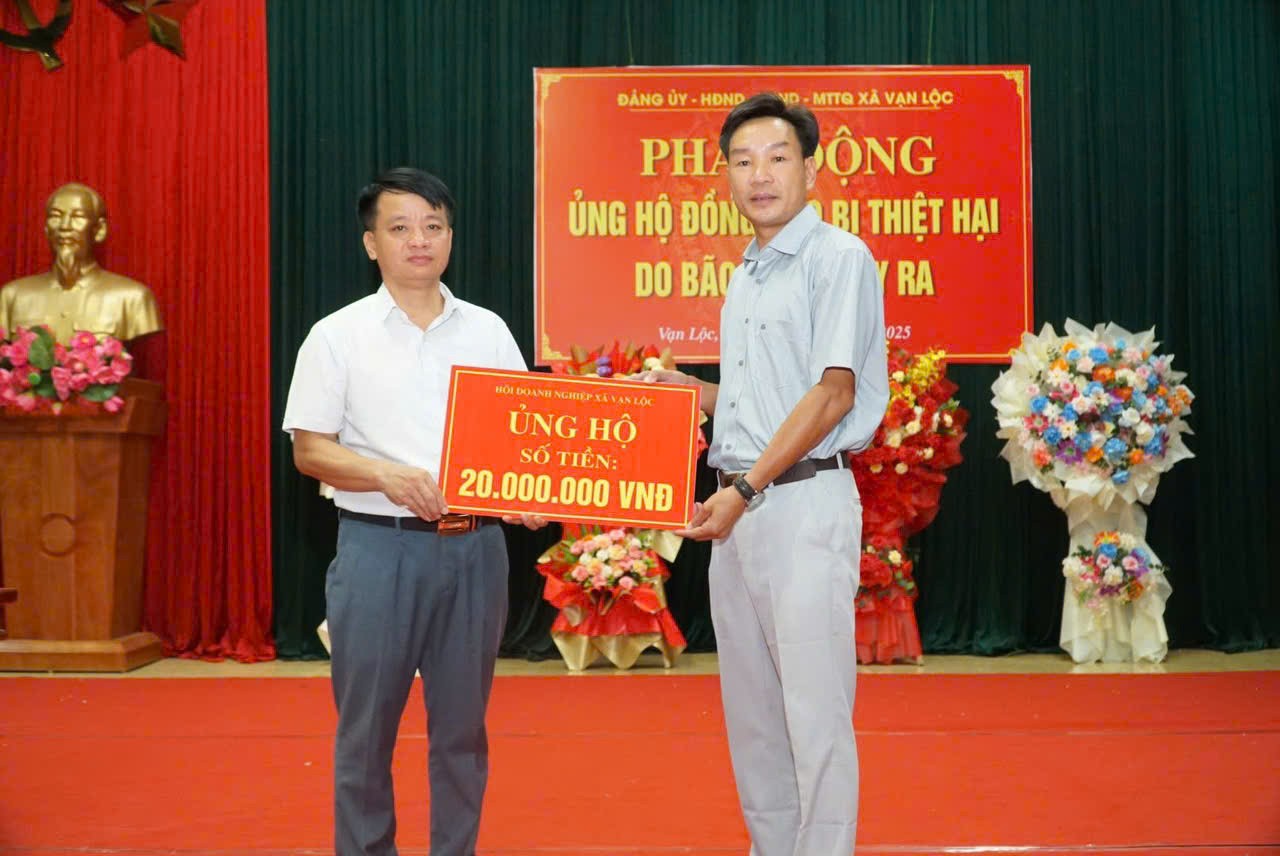Xã Vạn Lộc (Thanh Hoá) phát động ủng hộ đồng bào vùng bão lũ: Lan tỏa tinh thần “Tương thân tương ái”