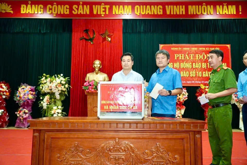 Xã Vạn Lộc (Thanh Hoá) phát động ủng hộ đồng bào vùng bão lũ: Lan tỏa tinh thần “Tương thân tương ái”