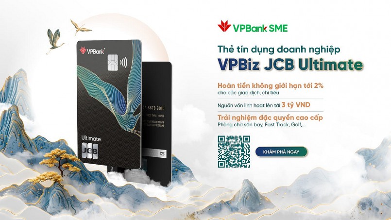 Lần đầu tiên tại Việt Nam: Ra mắt thẻ tín dụng dành riêng cho doanh nghiệp VPBiz JCB Ultimate