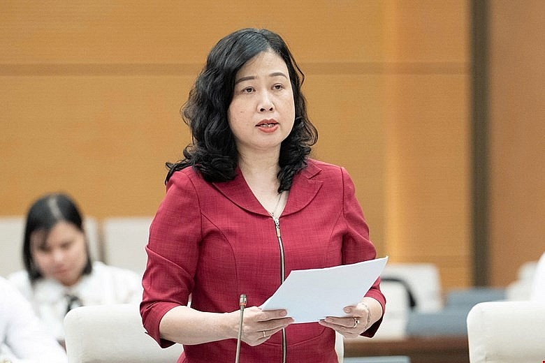 Bộ trưởng Y tế Đào Hồng Lan. Ảnh: QH