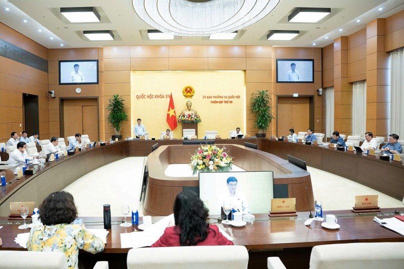 Quang cảnh Phiên họp thứ 50 Ủy ban Thường vụ Quốc hội khóa XV