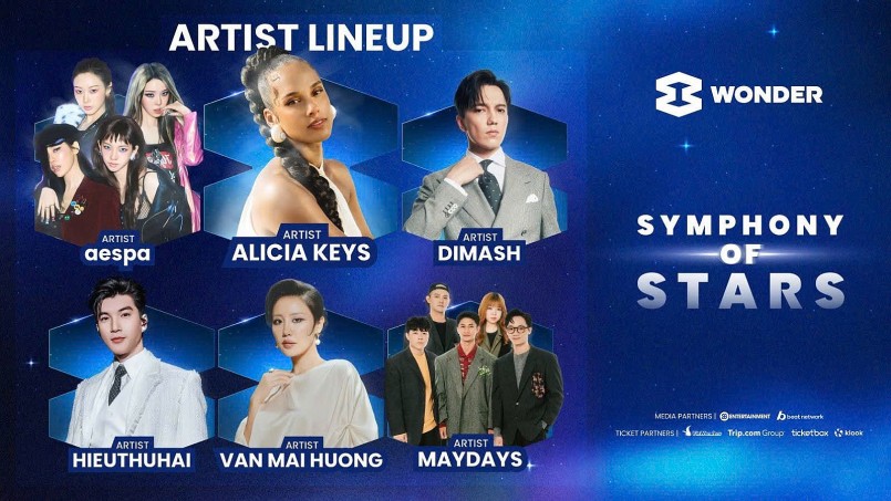Với quy mô hoành tráng, “Symphony of Stars” diễn ra ngày 6/12 tại Trung tâm triển lãm Việt Nam. Với quy mô hoành tráng, “Symphony of Stars” diễn ra ngày 6/12 tại Trung tâm triển lãm Việt Nam.