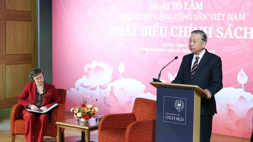 Tổng Bí thư Tô Lâm phát biểu chính sách tại Đại học Oxford