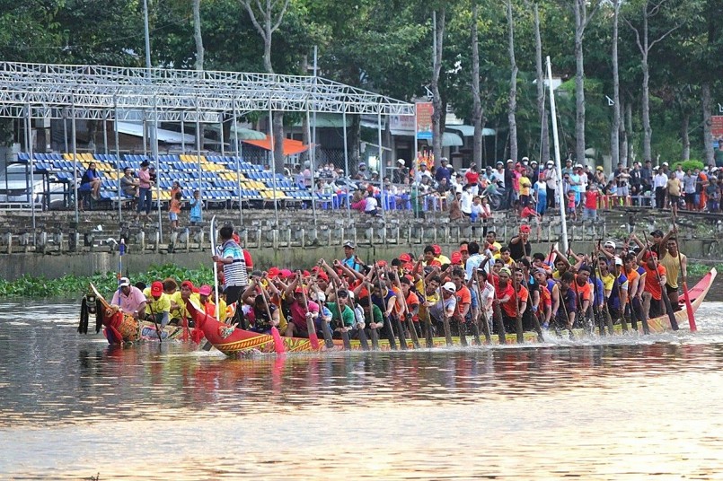 Các đội đang tích cực tập luyện chuẩn bị tham gia Lễ hội Ok Om Bok - Đua ghe Ngo năm 2025.