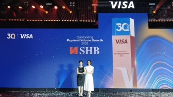 SHB lần thứ hai được VISA vinh danh “Ngôi sao tăng trưởng thẻ năm 2025”