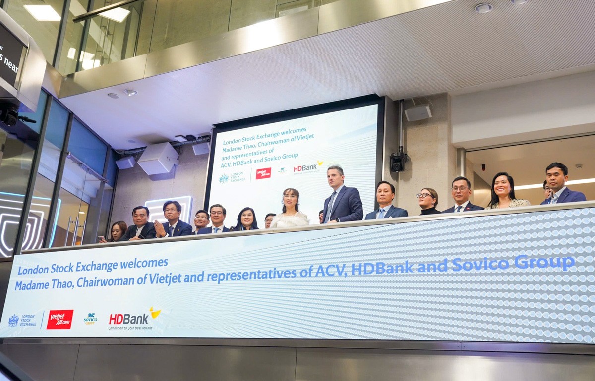 Lãnh đạo HDBank, Vietjet làm việc tại Sàn Chứng khoán Luân Đôn: Tầm nhìn toàn cầu của doanh nghiệp Việt Nam