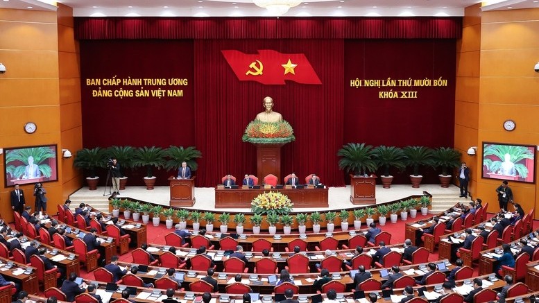 Thông cáo báo chí về ngày làm việc thứ nhất Hội nghị Trung ương 14 khóa XIII