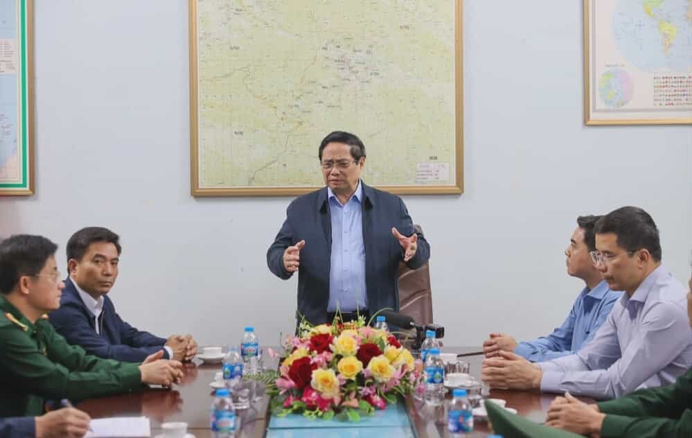 Thủ tướng Phạm Minh Chính thăm và làm việc tại Đồn Biên phòng Yên Khương, Thanh Hóa