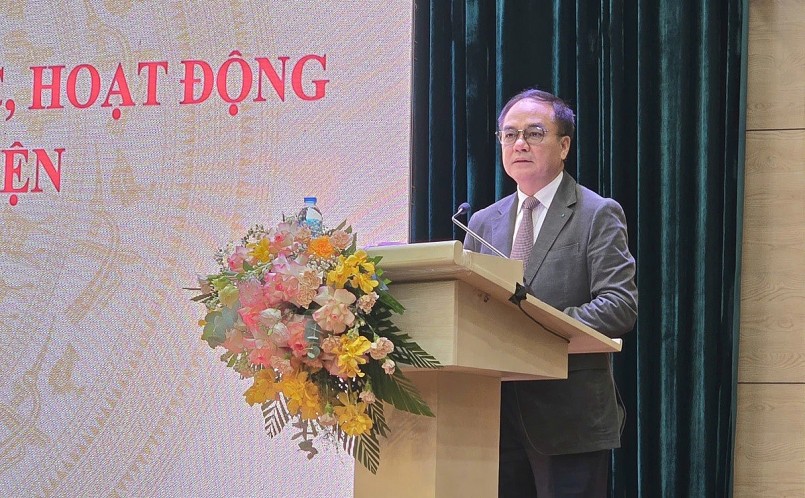 Thứ trưởng Bộ Nội vụ Vũ Chiến Thắng phát biểu chỉ đạo tại Hội nghị.