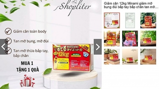 Yêu cầu Shopee gỡ khẩn cấp sản phẩm "Giảm cân 12kg MINAMI" vì giả mạo giấy phép