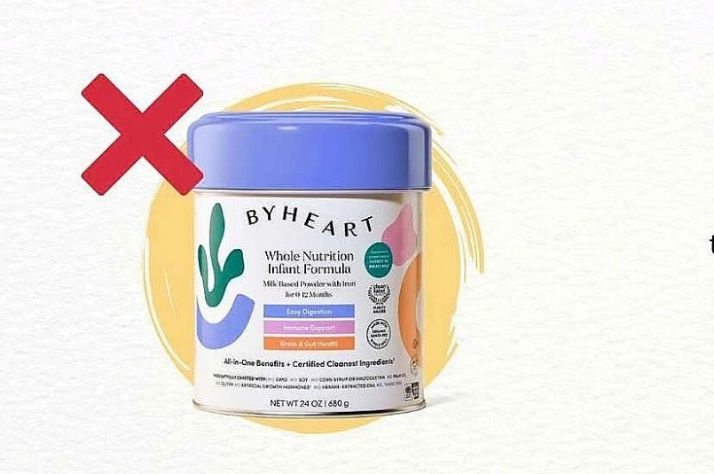 Sản phẩm sữa công thức ByHeart Whole Nutrition. Ảnh WHO cung cấp