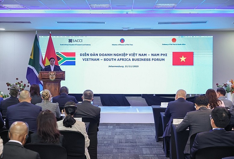 Thủ tướng kêu gọi doanh nghiệp Việt Nam đầu tư sản xuất nông nghiệp ngay tại Nam Phi, nhất là lúa gạo - Ảnh: VGP/Nhật Bắc