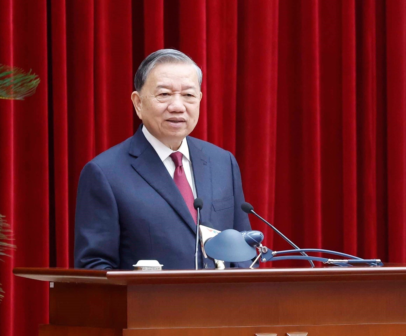 Tổng Bí thư Tô Lâm phát biểu tại Hội nghị. Ảnh: TTXVN.