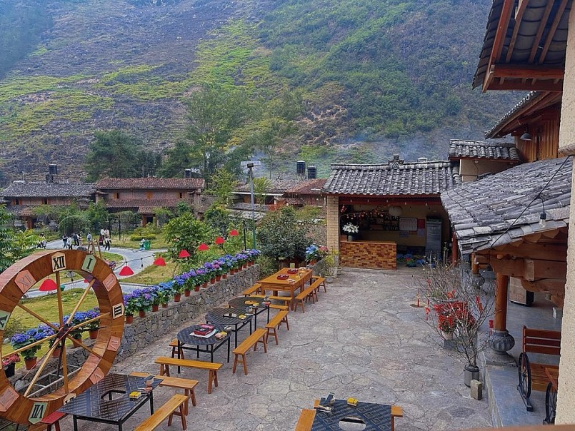 Một góc homestay trong ngôi làng 