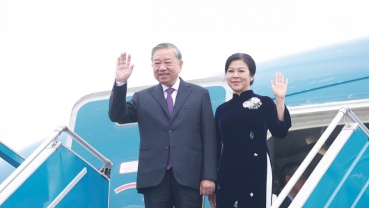 Tổng Bí thư Tô Lâm và Phu nhân lên đường thăm cấp Nhà nước tới Lào
