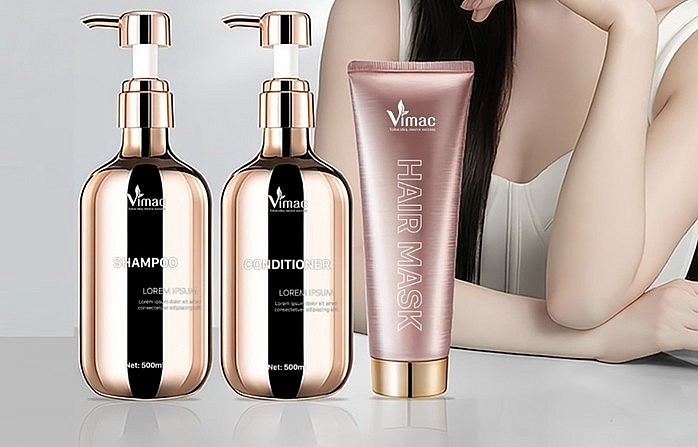 Sản phẩm dầu gội, dầu xả suôn mượt và gel tắm dưỡng da của Công ty Vimac. Ảnh: Internet Sản phẩm dầu gội, dầu xả suôn mượt và gel tắm dưỡng da của Công ty Vimac. Ảnh: Internet