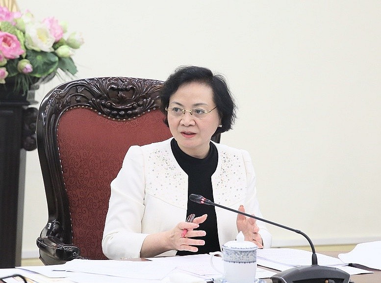 Phó Thủ tướng Phạm Thị Thanh Trà phát biểu tại buổi làm việc - Ảnh: VGP/Thu Giang Phó Thủ tướng Phạm Thị Thanh Trà phát biểu tại buổi làm việc - Ảnh: VGP/Thu Giang